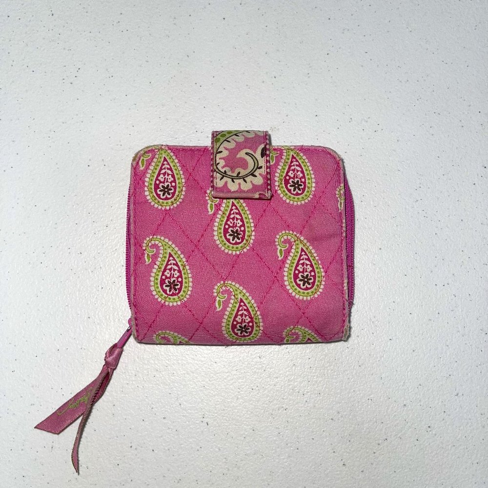Vera Bradley 'Bermuda Pink' Bifold Snap Wallet